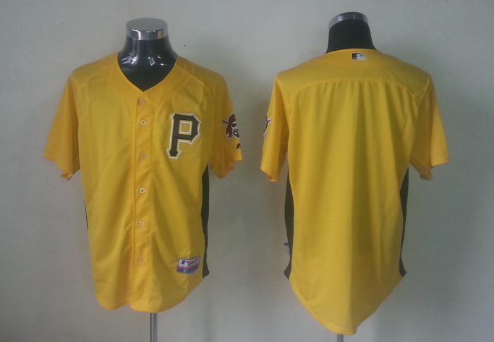 MLB Pittsburgh Pirates #0 blank yellow camo Jersey