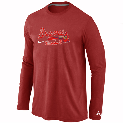 Nike Atlanta Braves Long Sleeve T-Shirt RED