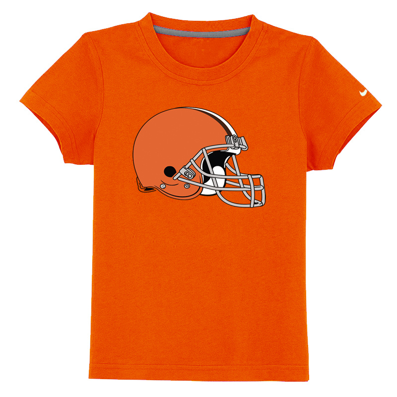 Cleveland Browns SidelineLegend Authentic Logo Youth T Shirt Orange