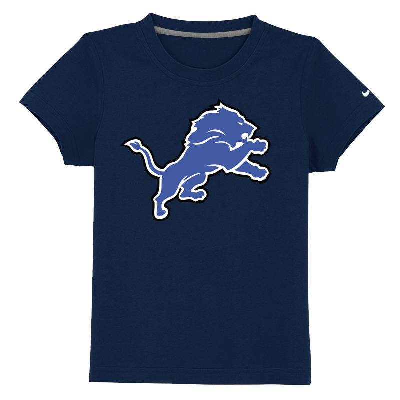 Detroit Lions Sideline Legend Authentic Logo Youth T Shirt D-Blue