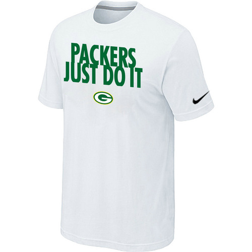 NFL Green Bay Packers Just Do It White TShirt 72 