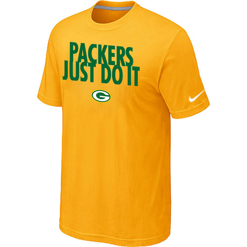 NFL Green Bay Packers Just Do It Yellow TShirt 71 