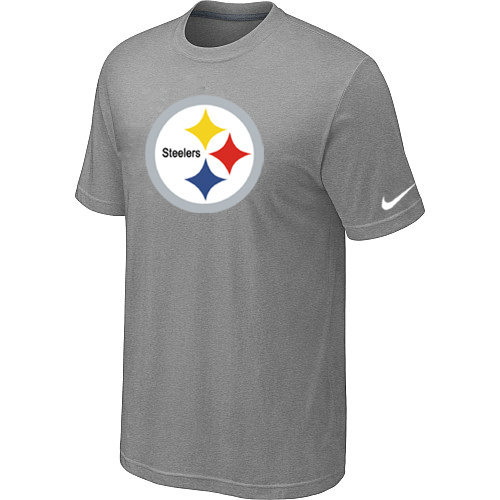  Nike Pittsburgh Steelers Sideline Legend Authentic Logo TShirt Lightgrey 84 