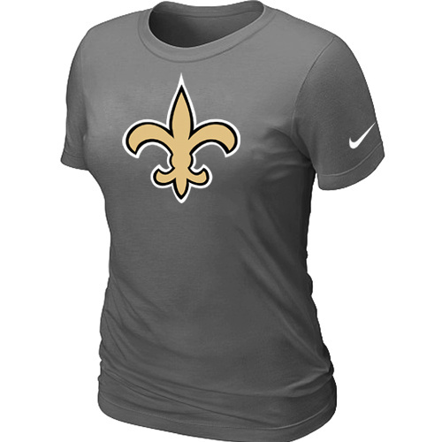 New Orleans SaintsD-Grey Womens Logo TShirt 82