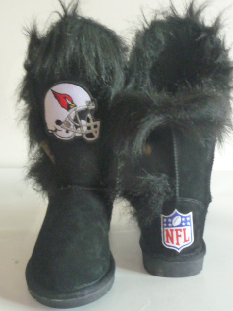 NFL Arizona Cardinals Cuce Shoes Womens Cheerleader Boots - Black