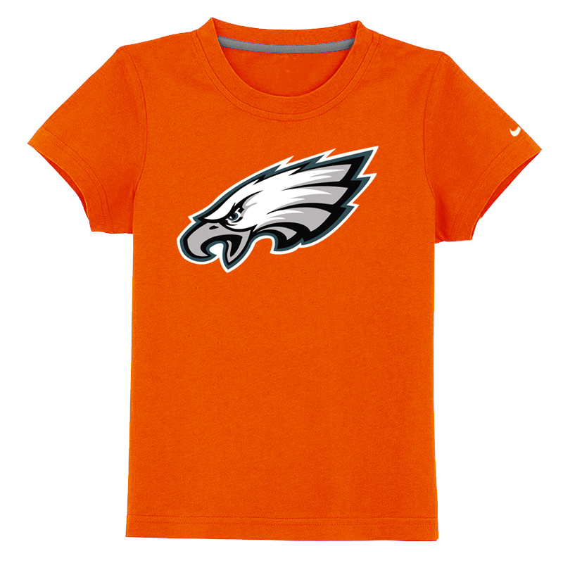 Philadelphia Eagles Authentic Logo Youth T Shirt orange