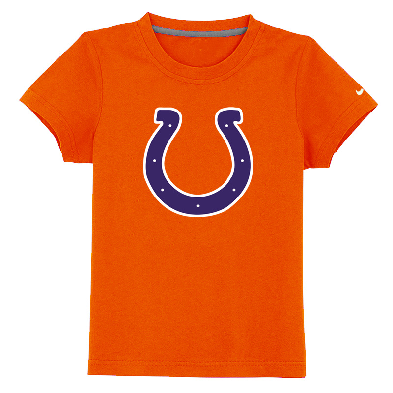 Indianapolis Colts Sideline Legend Authentic Logo Youth T Shirt Orange