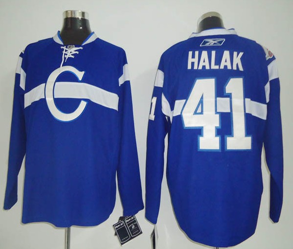 #41 Halak blue  Montreal Canadiens NHL jersey