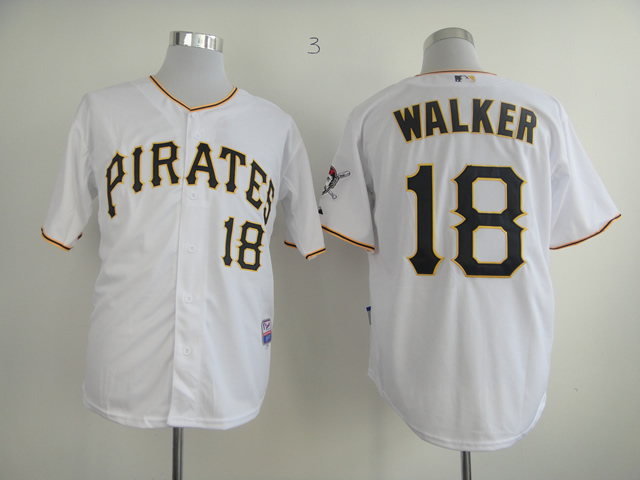 MLB Pittsburgh Pirates #18 Walker Jersey - White