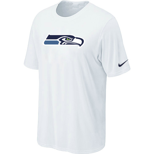  Nike Seattle Seahawks Sideline Legend Authentic Logo TShirt White 85 