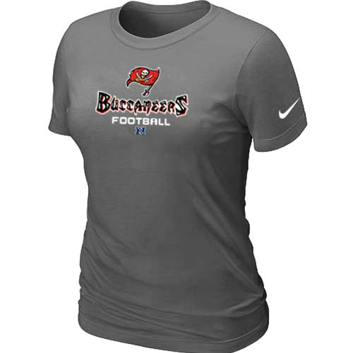  Tampa Bay Buccaneers D- Grey Womens Critical Victory TShirt 43 