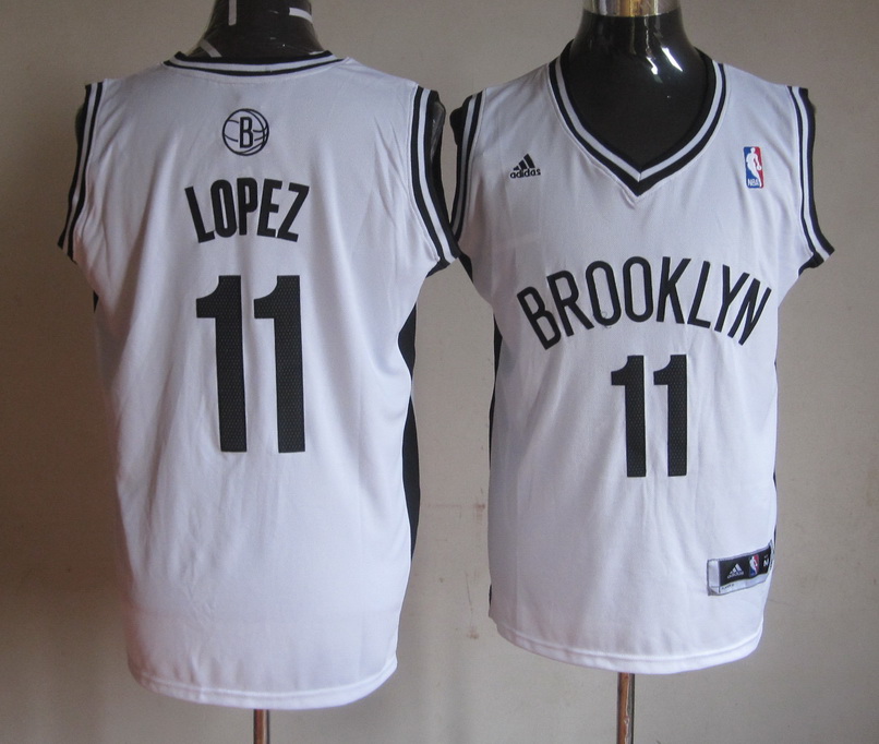 NBA Brooklyn Nets #11 Lopez White Jersey Black