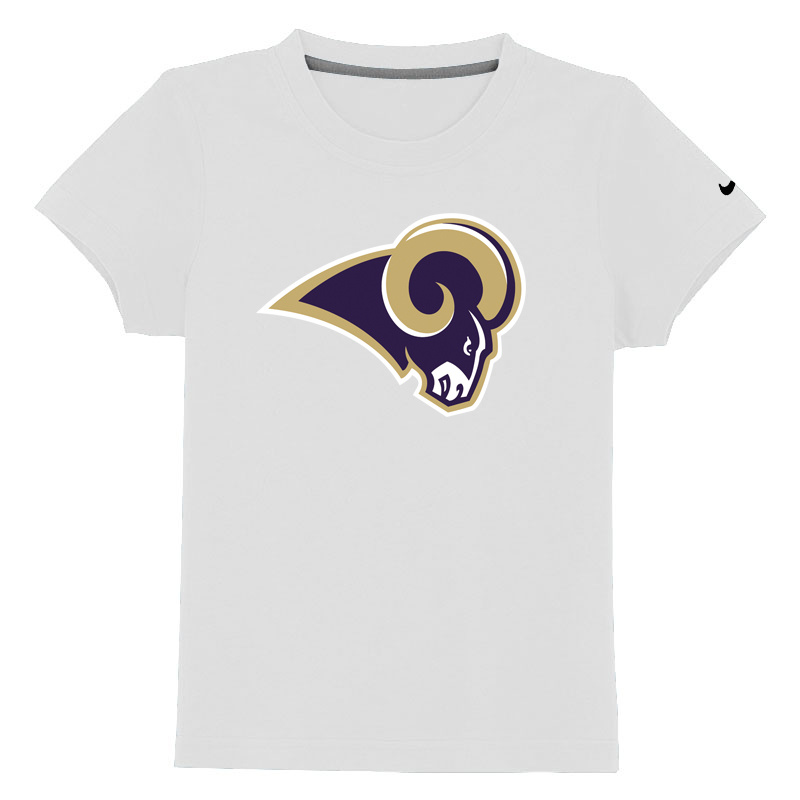 St-Louis Rams Sideline Legend Authentic Logo Youth T Shirt White