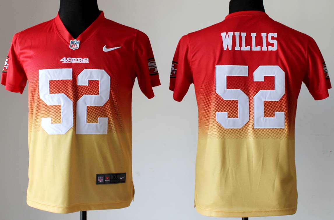 NFL Youth San Francisco 49ers #52 Willis Fadeaway Jersey