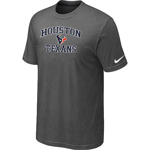  Houston Texans Heart& Soul Darkgrey TShirt 83 