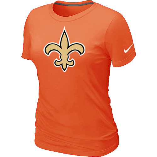 New Orleans Saints Orange Womens Logo TShirt 81