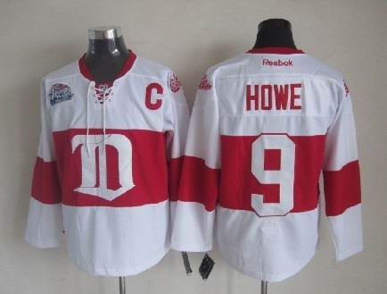 NHL Detroit Red Wings #9 Howe White jersey