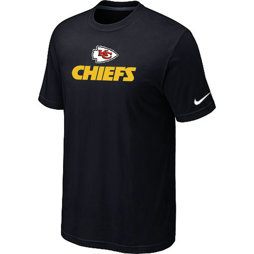  Nike Kansas City Chiefs Authentic Logo TShirtblack 69 