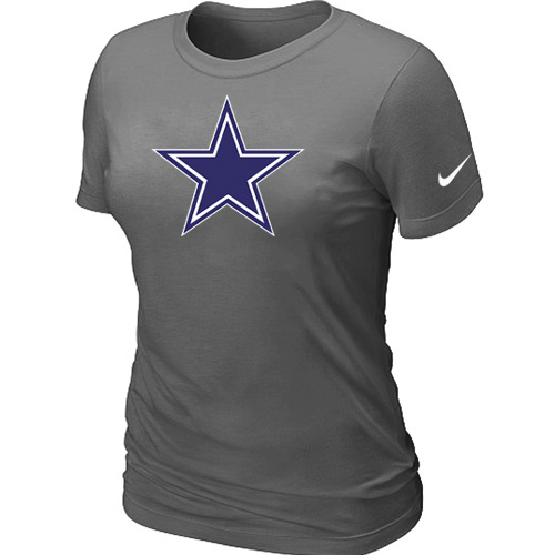  Dallascowboys D- Grey Womens Logo TShirt 42 