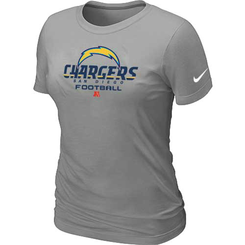  San Diego Charger L- Grey Womens Critical Victory TShirt 51 