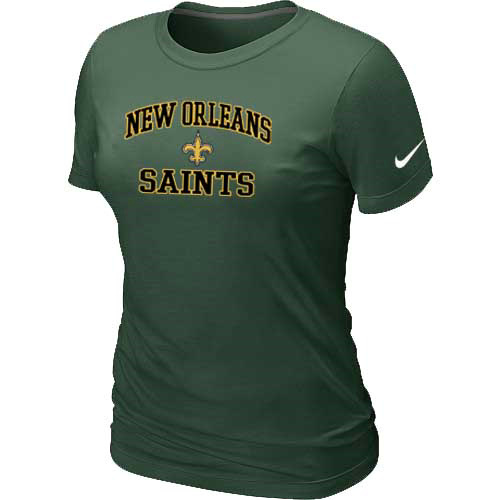 New Orleans Saints Womens Heart&SoulD- Green TShirt 55