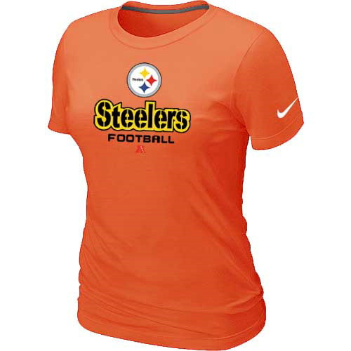  Pittsburgh Steelers Orange Womens Critical Victory TShirt 45 