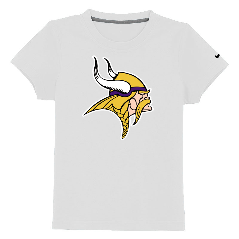 Minnesota Vikings Sideline Legend Authentic Logo Youth T Shirt White