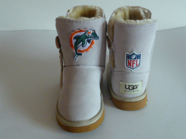 Kids NFL Miami Dolphins UGG Snow boots Beige