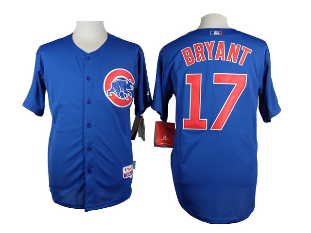 MLB Chicago Cubs #17 Bryant Blue Jersey