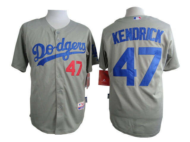 MLB Los Angeles Dodgers #47 Kendrick Grey Jersey