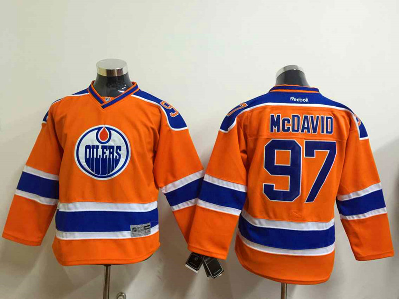 Youth NHL Edmonton Oilers #97 McDavid Orange 2015 Jersey