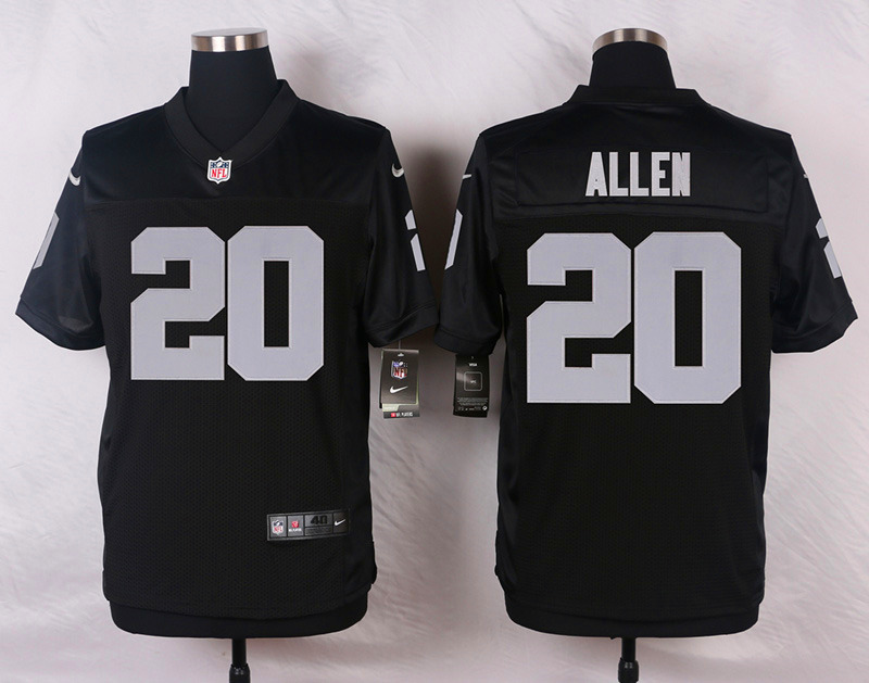 Nike Oakland Raiders #20 Allen Black Elite Jersey