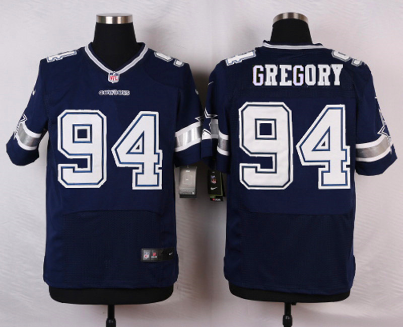 Nike Dallas Cowboys #94 Gregory Blue Elite Jersey