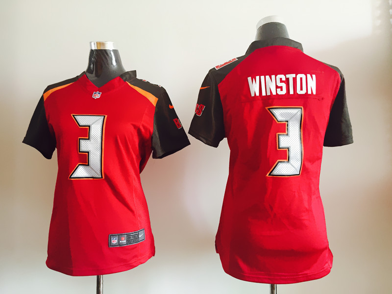 Women 2014 New Nike Tampa Bay Buccaneers 3 Winston Red Limited Jerseys