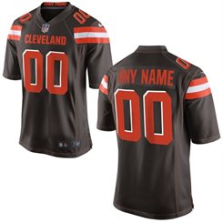 Team Color Customized Elite NFL Cleveland Browns Jersey