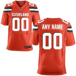 Team Color Browns Customized Elite Nike Jersey