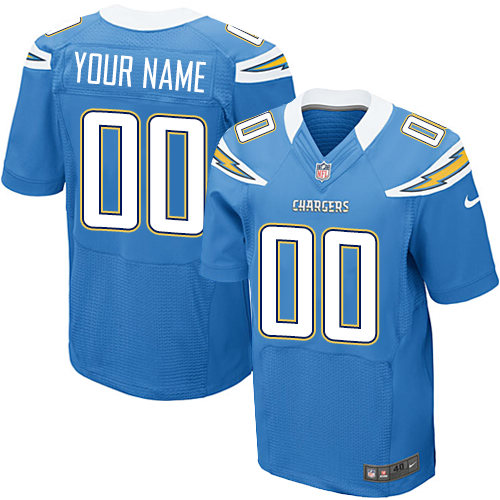 Nike San Diego Chargers Customized Elite NFL Jersey Light Blue