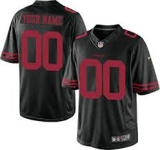 Team Color Customized Black Alternate Elite NFL San Francisco 49ers Jersey