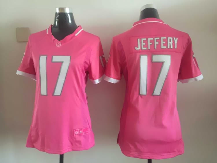 Womens NFL Chicago Bears #17 Jeffery Pink Bubble Gum Jersey