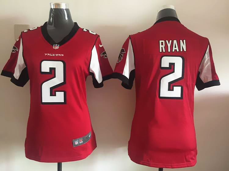 red Ryan Jersey, Nike Atlanta Falcons #2 Womens limited Jersey