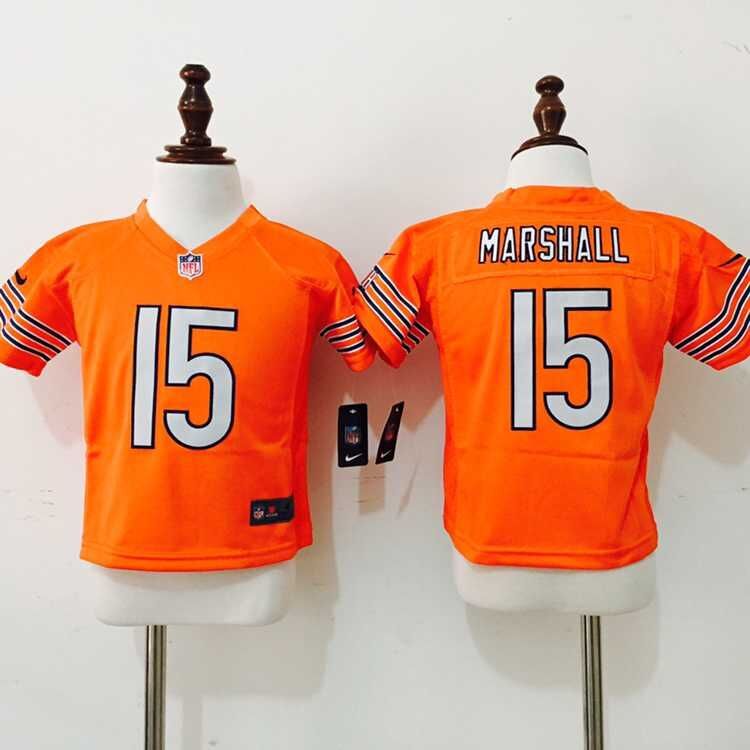 Nike Chicago Bears #15 Marshall Orange Kids Jerseys 2-5T