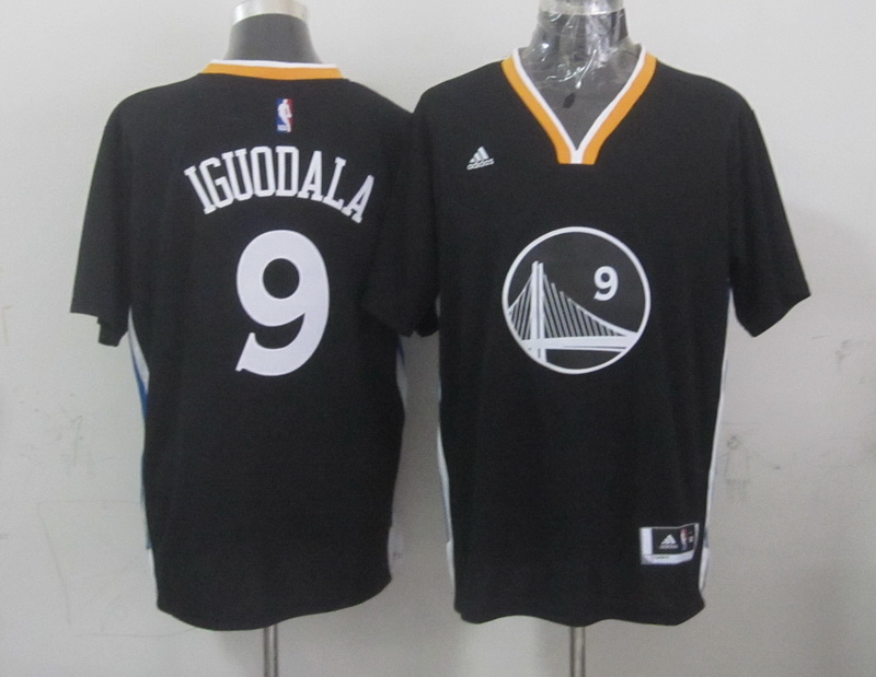 NBA Golden State Warriors #9 Iguodala Short-sleeve Black Jersey