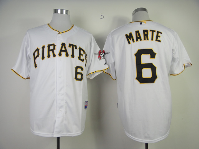 MLB Pittsburgh Pirates #6 Marte Jersey White