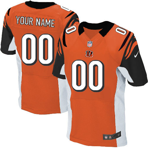 Nike Cincinnati Bengals Customized Orange Elite Color Jersey