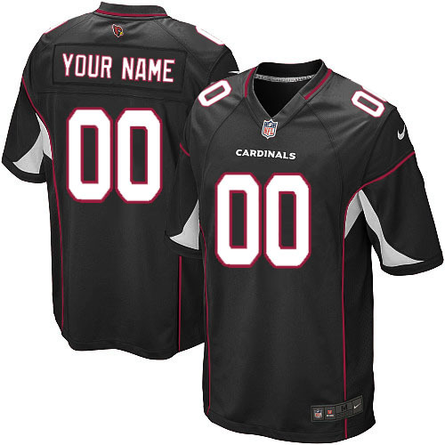 Customized Black Color Game Nike Arizona Cardinals Jersey