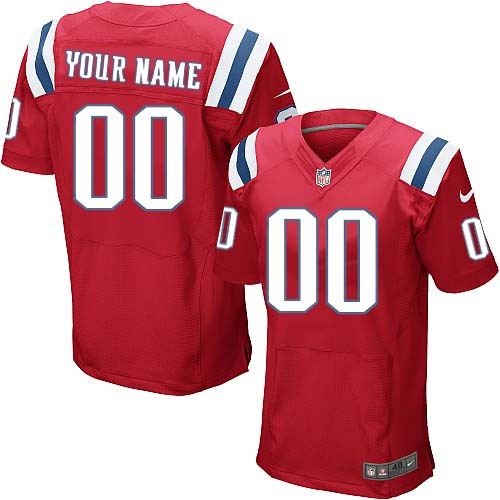 Nike New England Patriots Customized Game NFL Jersey in Red Color