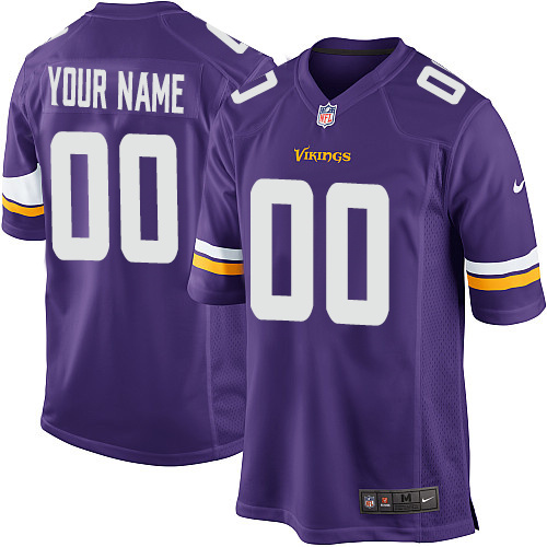 Customized Game Youth Nike Minnesota Vikings Purple Jersey