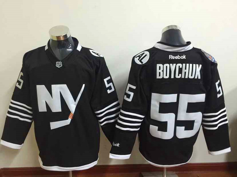 NHL New York Islanders #55 Boychuk Black Jersey