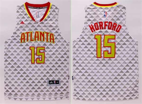 NBA Atlanta Hawks #15 Horford White New Jersey