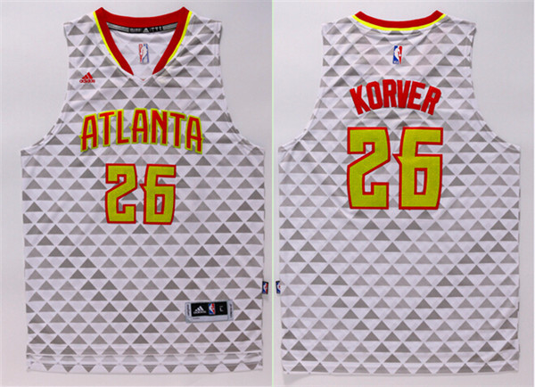 NBA Atlanta Hawks #26 Korver White New Jersey